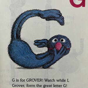 Sesame Street - Grover's Own Alphabet (a Little Golden Book) - Etsy