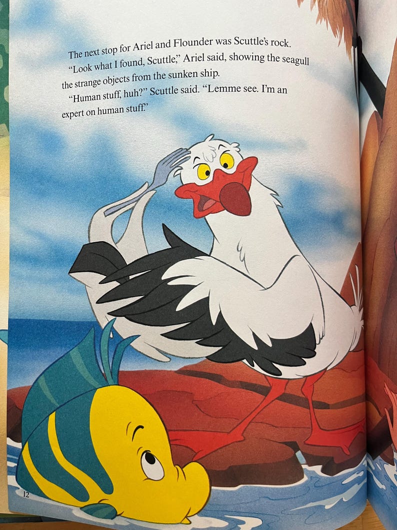 Disney's the Little Mermaid (hardcover) - Etsy