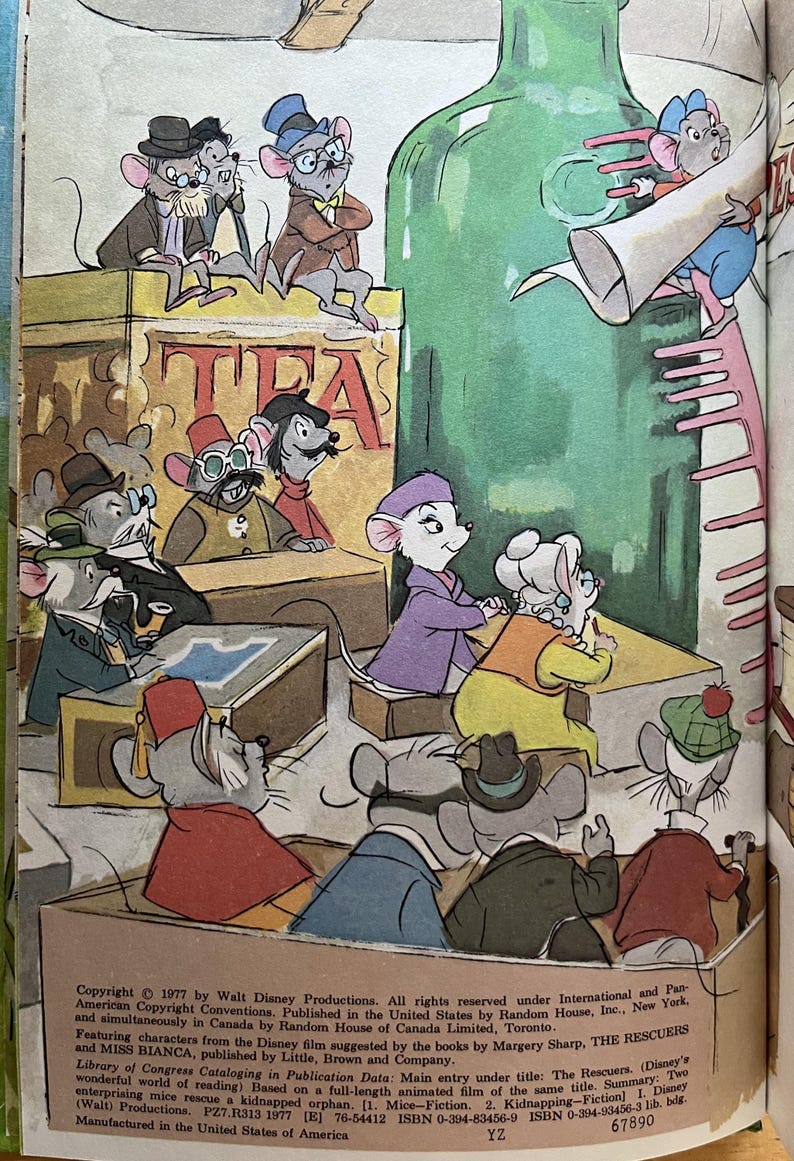 The Rescuers (1977, Walt Disney) - Etsy