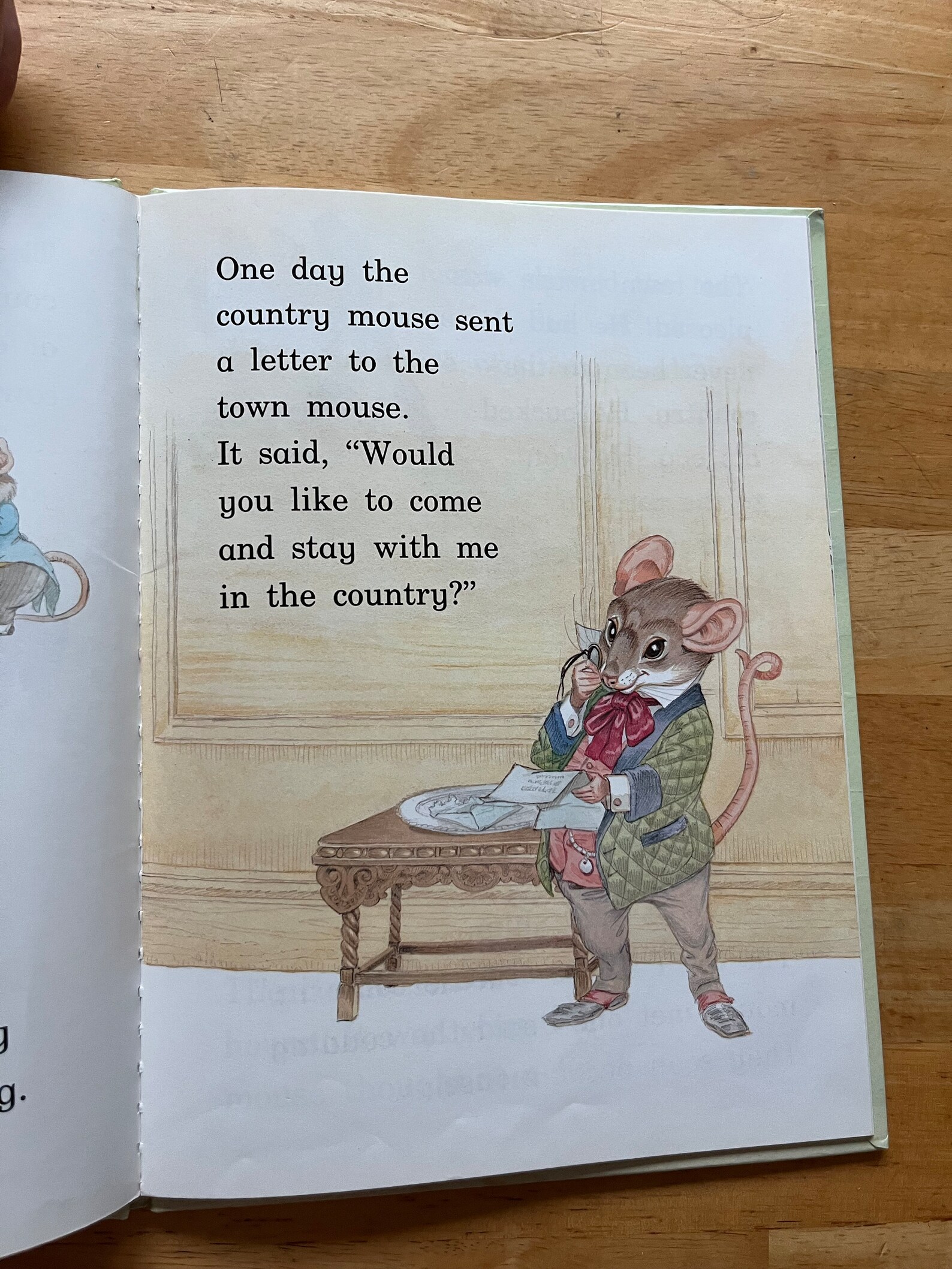 Town Mouse and Country Mouse (large Type for First Readers, Hardcover ...