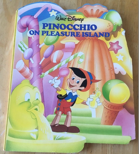 Walt Disney Pinocchio on Pleasure Island Cardboard Book - Etsy