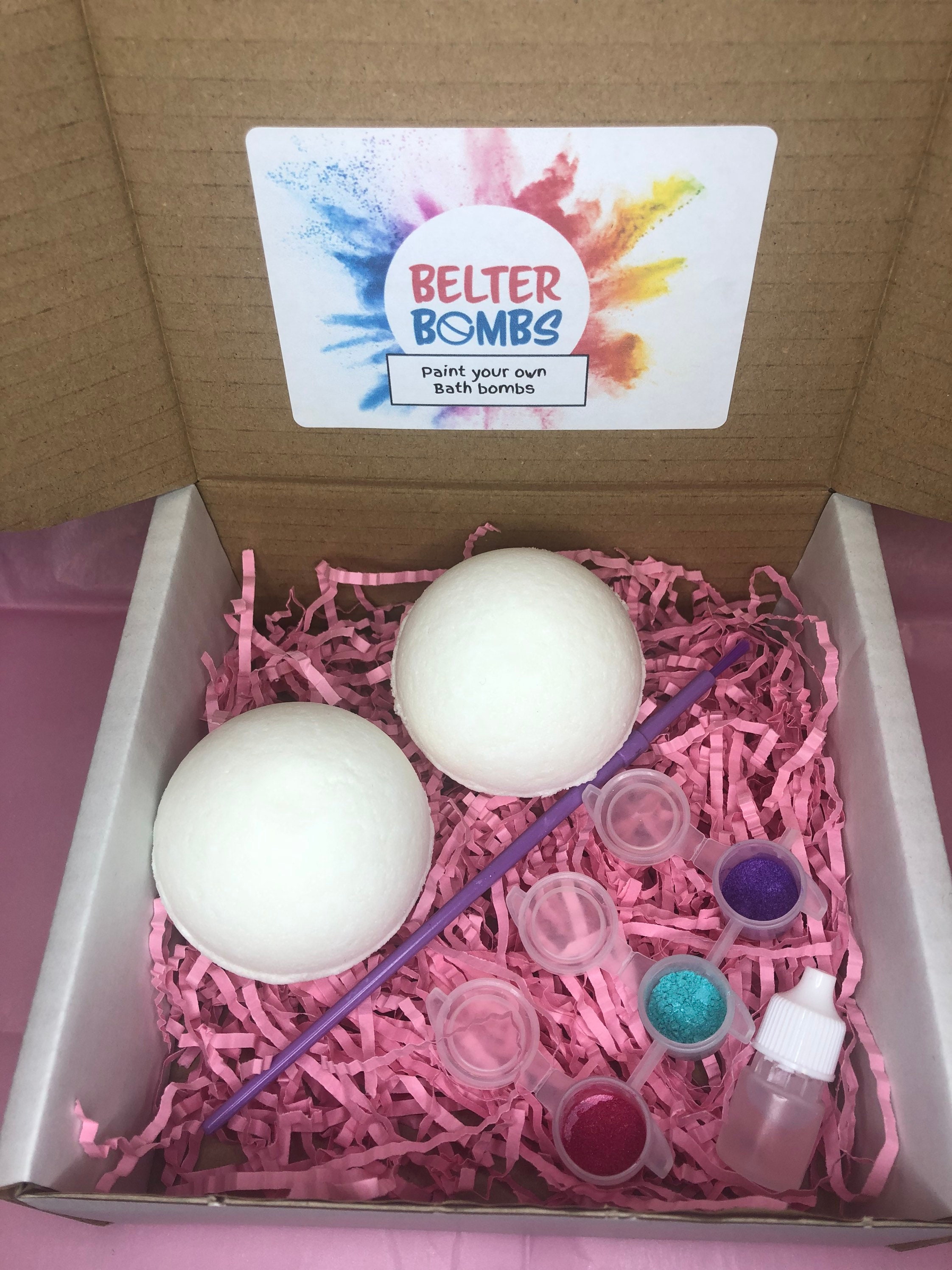 Bath bombs Paint your own bath bomb kit Etsy