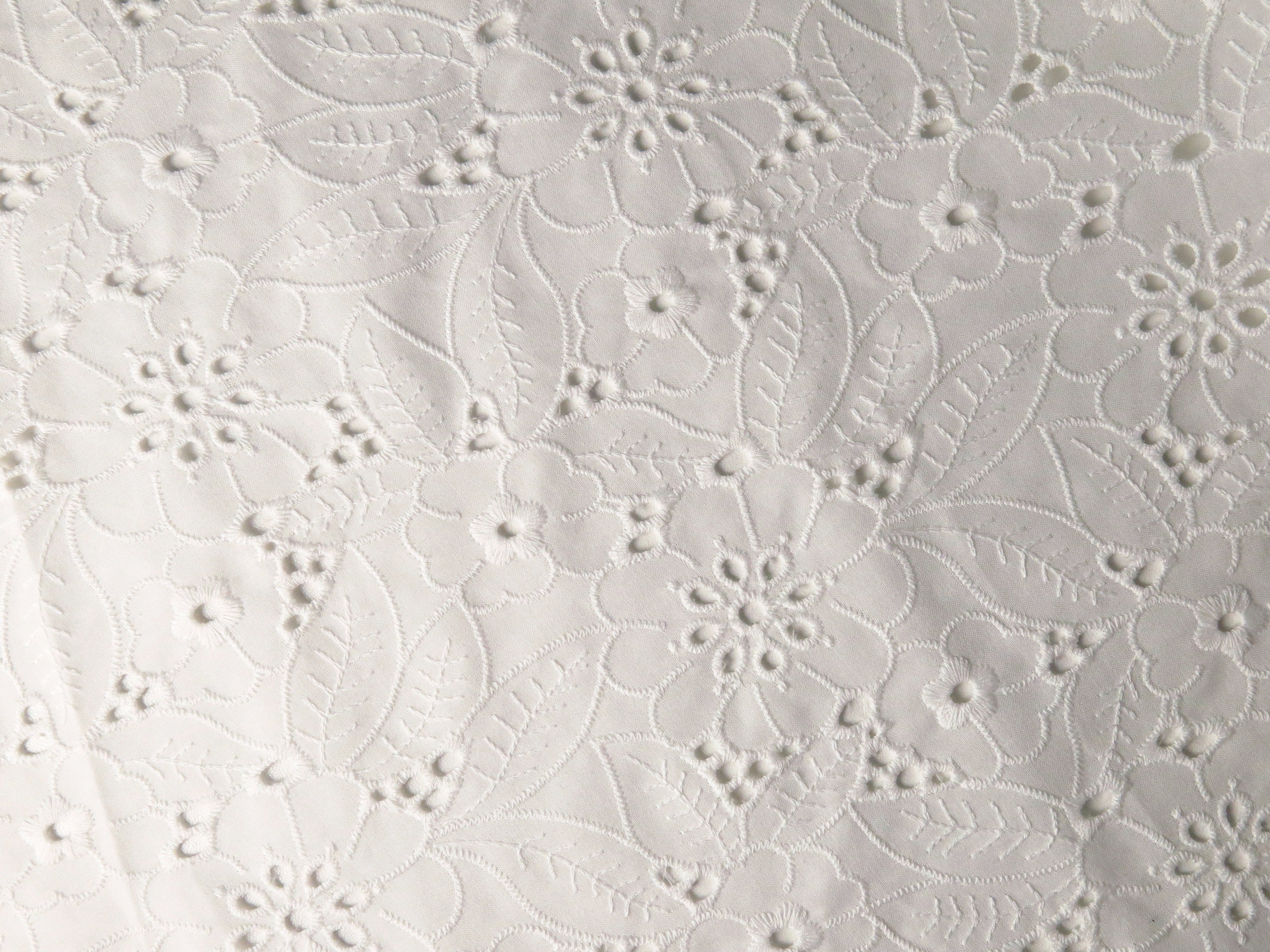 Remi Broderie Cotton Dress In White Gracie Embroidery Ivory - Foto 7