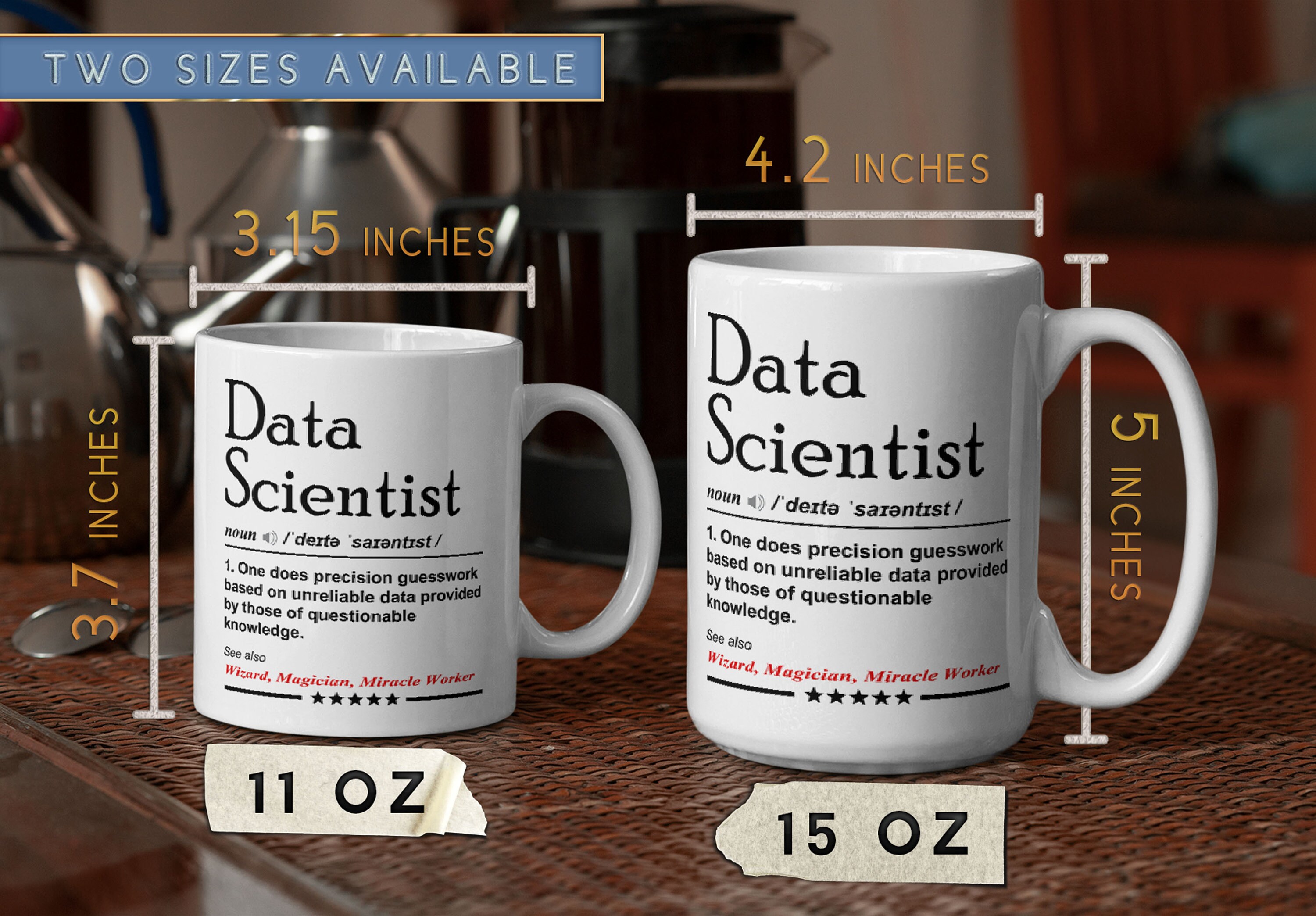 Data Scientist Noun Coffee Mug Gift For Software Engineer Etsy