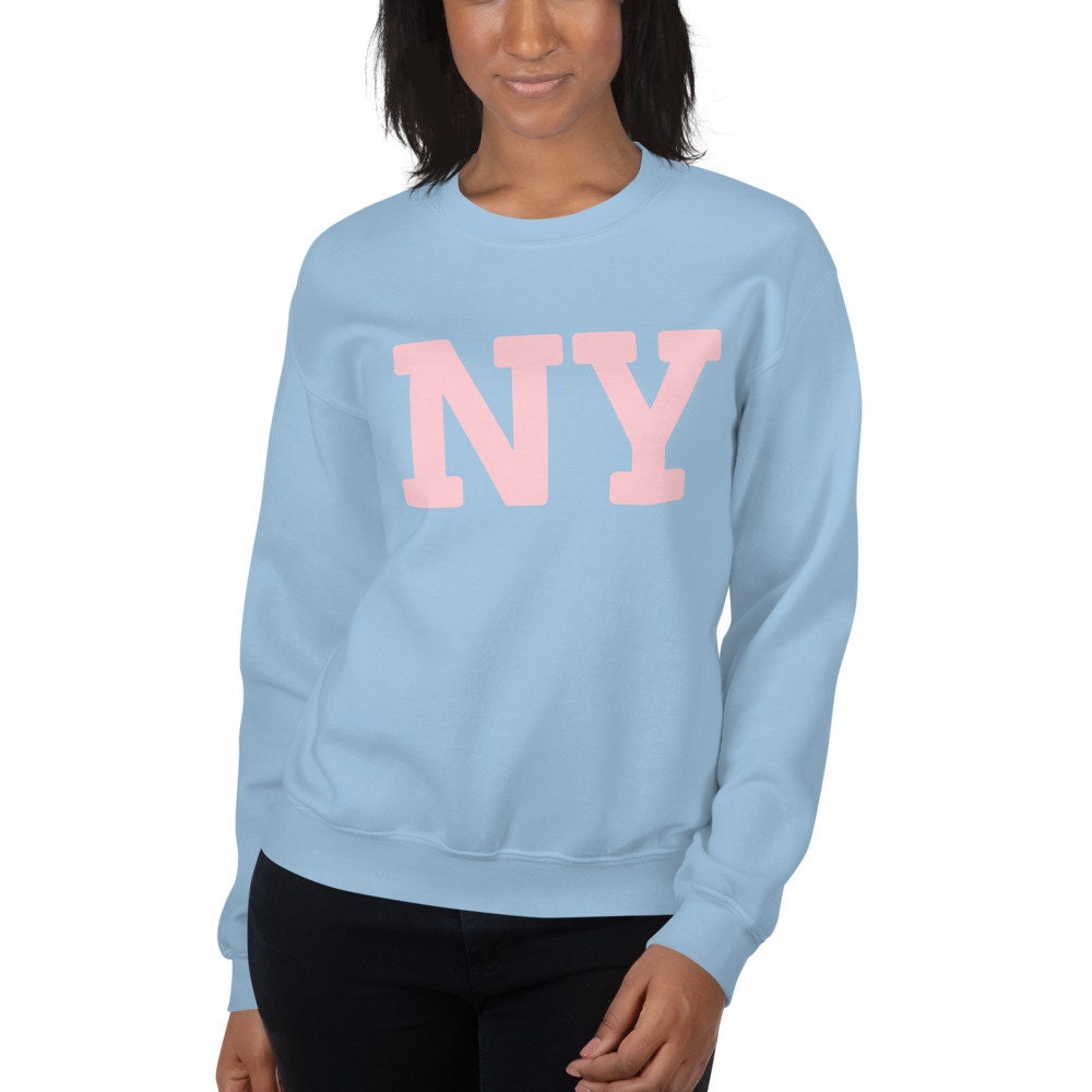 NY New York Sweatshirt Large Graphic Comfy Crewneck Pullover | Etsy