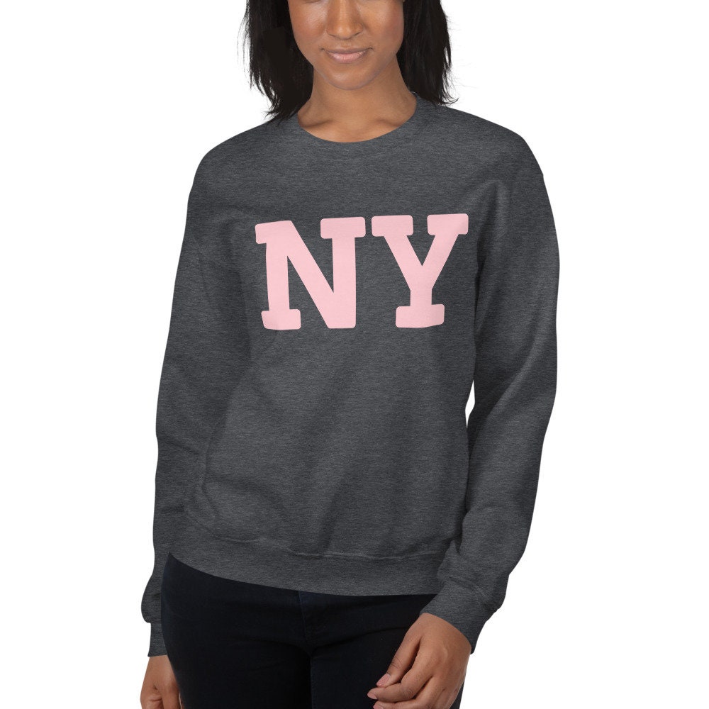 NY New York Sweatshirt Large Graphic Comfy Crewneck Pullover | Etsy