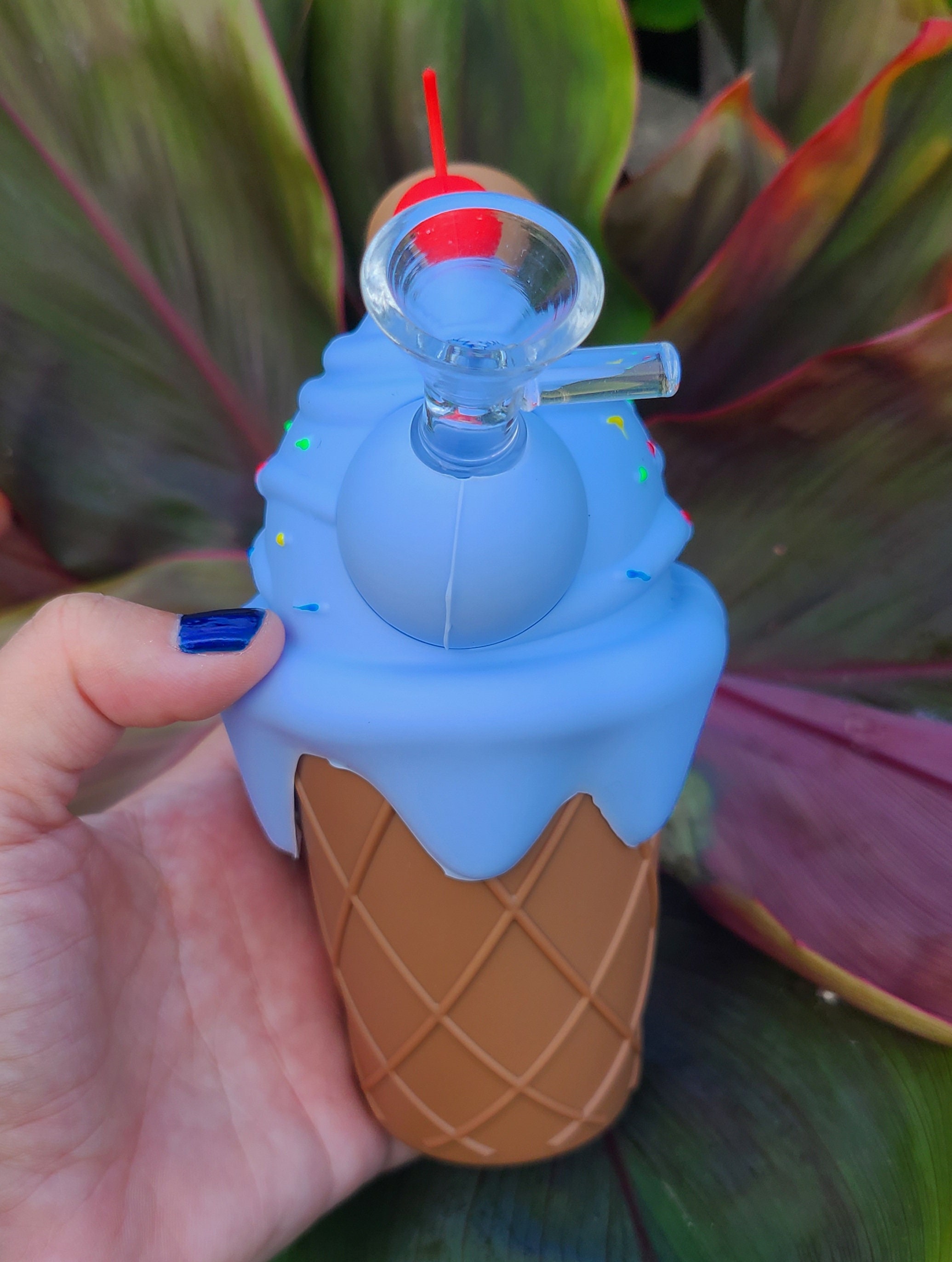 Ice Cream Cone Tobacco Pipe with Cherry on Top Etsy