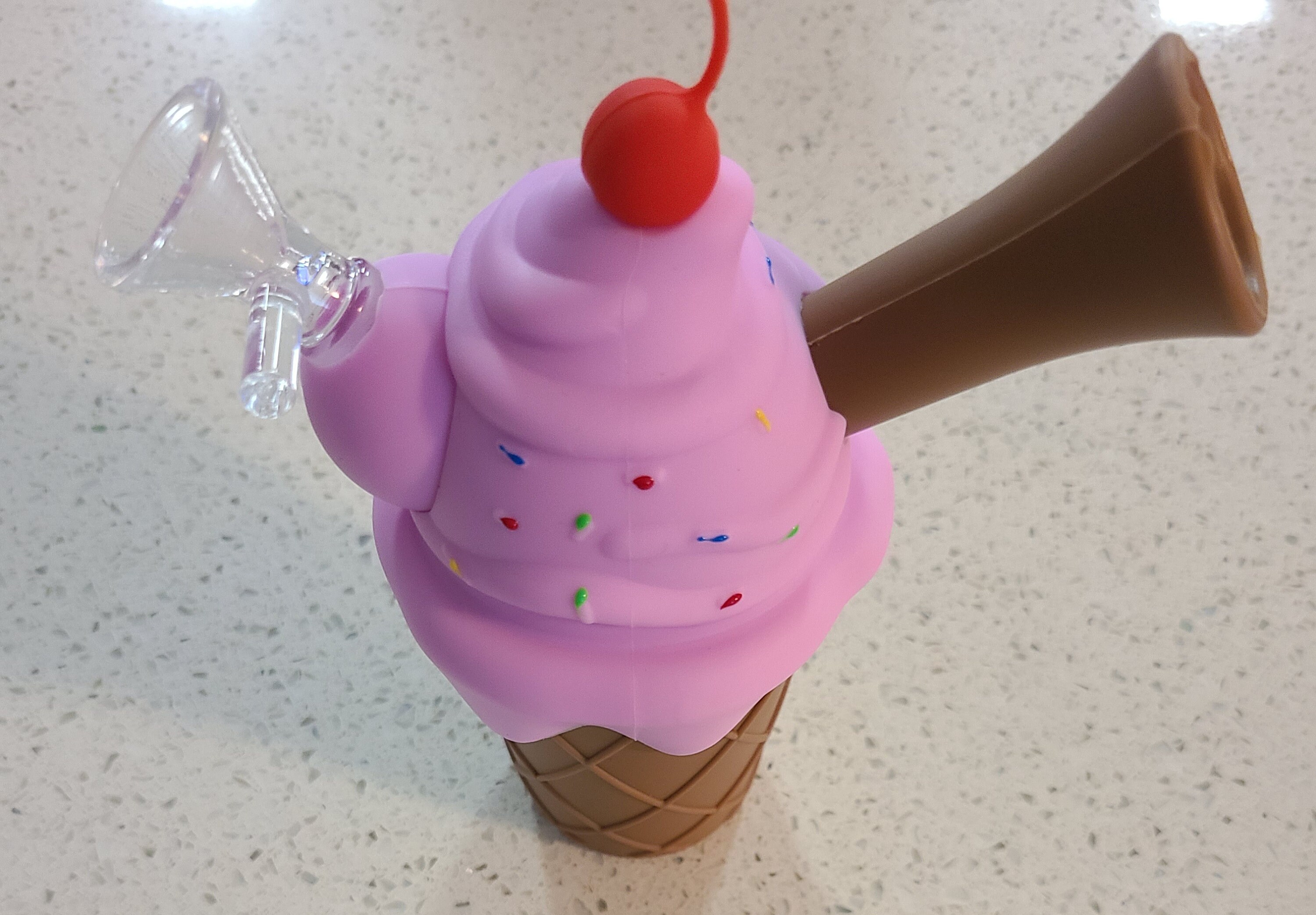 Ice Cream Cone Tobacco Pipe with Cherry on Top Etsy