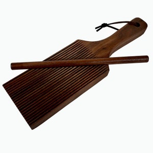 Gnocchi Board, Gnocchi Paddle w/Garganelli Stick, Cavatelli Pasta Maker,  Pasta Gnocchi Roller Gnocchi Stripper, American Walnut Made in USA
