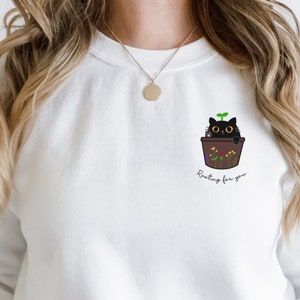 kat trui plant trui kat cadeau planter cadeau planter jumper sweatshirt kat woordspeling plant woordspeling wroeten voor jou