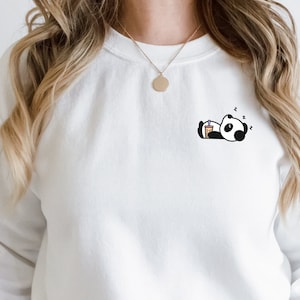 suéter de panda perezoso suéter de panda soñoliento suéter de panda regalo de panda presente