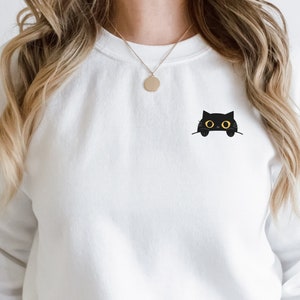 kat trui kat sweatshirt trui kat in zak schattige kat trui kawaii kat trui
