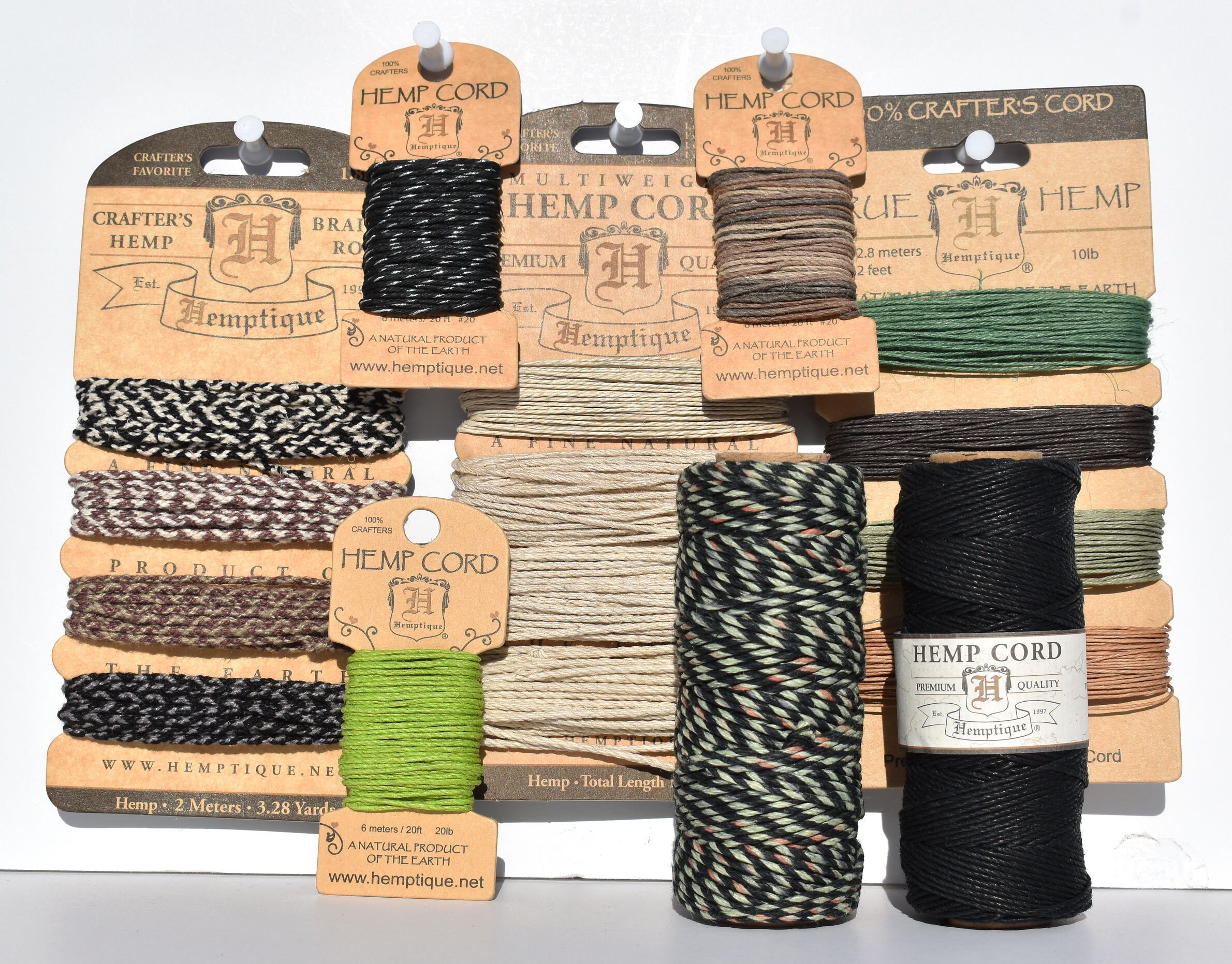 Hemp Cord lot of 8 for Jewelry Making Macrame Beading Etsy