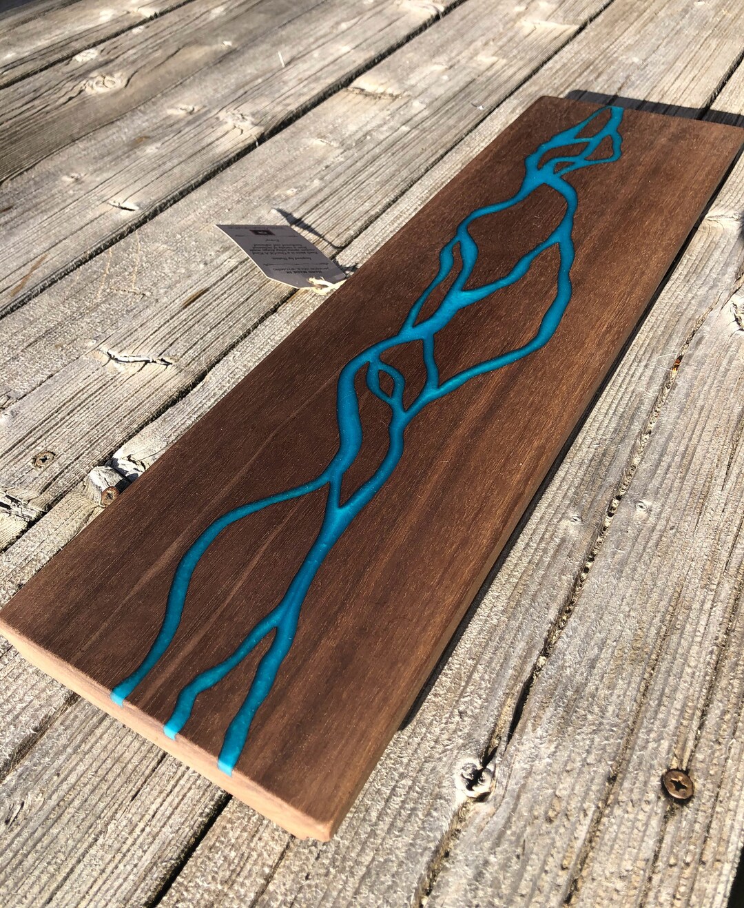 Epoxy River Wall Art Using Reclaimed Wood Hand Made in Jackson Etsy