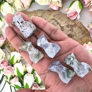Mini Ocean Jasper Goddess Body - Beautiful Ocean Jasper Body Carving - 1.4&quot; Ocean Jasper Goddess Carving - Ocean Jasper Female Body Crystal