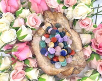 Multiple stone crystal chips kit - 10 piece crystal kit - various crystal slabs - 20g gemstone kit - quartz - agate - jasper - sodalite etc.