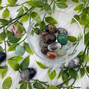 Intuitively selected tumbled stone -  one small tumbled stone - 40+ gemstones available - various tumbled stones - polished crystal pebble