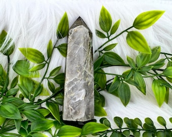 Chocolate Calcite Tower - Natural Chocolate Calcite Generator - 4.37" Brown Chocolate Calcite Point - 7.2oz Raw Chocolate Calcite Obelisk