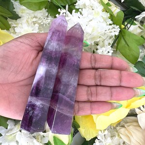 Pink Fluorite Tower - Magenta Pink Fluorite Generator - Pink Fluorite Point - Magenta Pink Purple Fluorite Tower - Pink Fluorite Obelisk