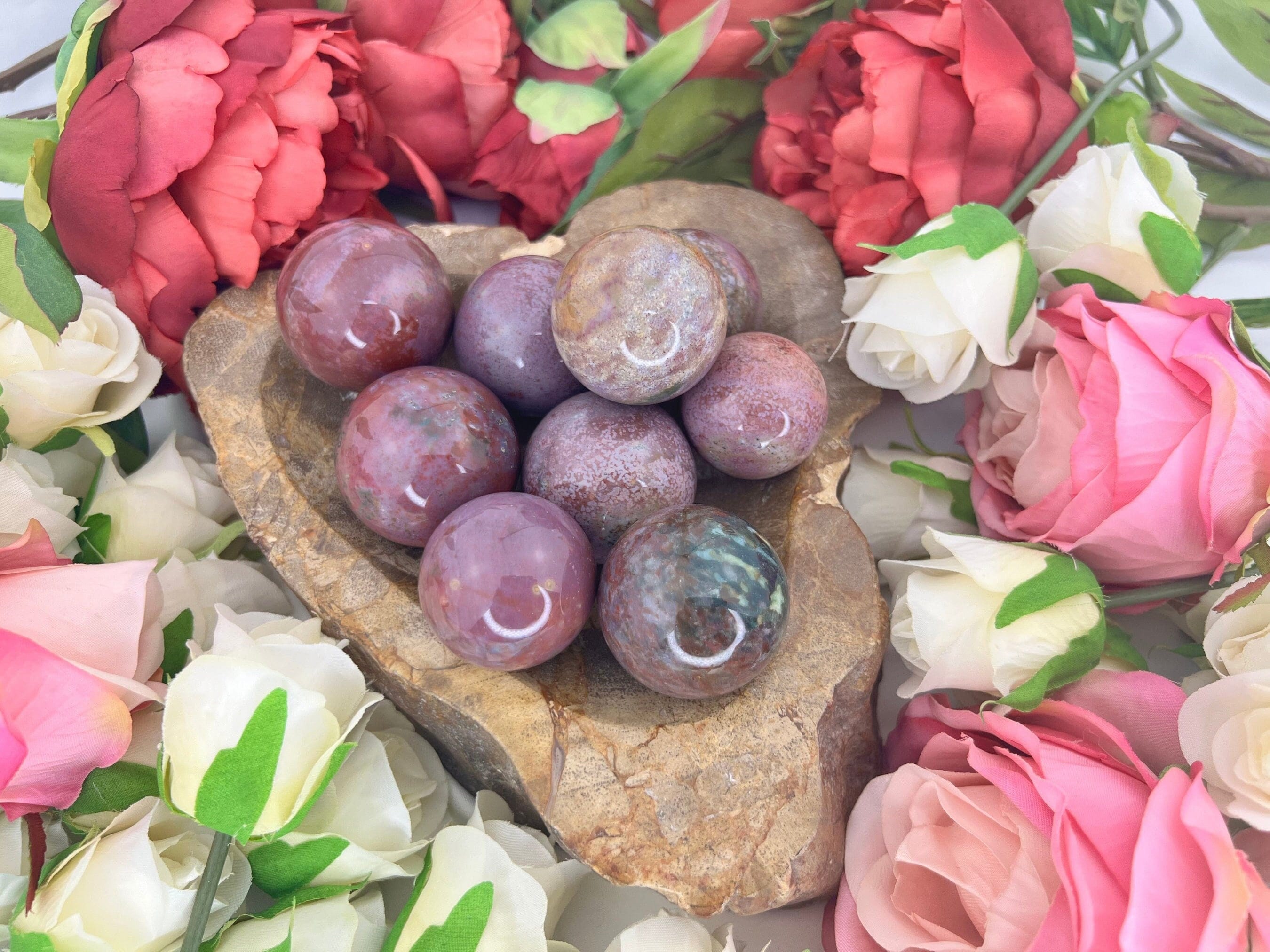 Pink Ocean Jasper - Etsy