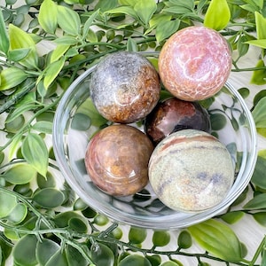 Ocean jasper sphere - unique ocean jasper crystal ball - 37-40mm ocean jasper polished sphere - ocean jasper sphere - cool ocean jasper orb