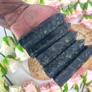 Kambaba Jasper Tower - Kambaba Jasper Generator - Natural Kambaba Jasper Point - Kambaba Jasper Crystal Towers - 4 Sizes - Kambaba Obelisk