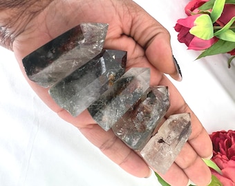 Garden Quartz Tower - Unique Garden Quartz Generator - Lodolite - Garden Quartz Point - SELECT ONE - Inclusion Quartz - Phantom Quartz