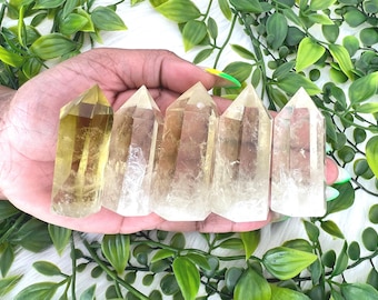 Citrine tower - natural citrine generator - lemon citrine point - 2.3" - 2.9" citrine obelisk - 1.5oz - 2.5 oz citrine crystal gemstone