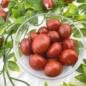 Red jasper tumble stone - tumbled red jasper - high quality red jasper tumbled stone - 1&quot; - 1.5&quot; red jasper crystal - grade a+ red jasper
