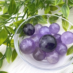 Amethyst sphere - high quality amethyst crystal ball - 20mm - 25mm amethyst spheres - small amethyst sphere - natural amethyst orb