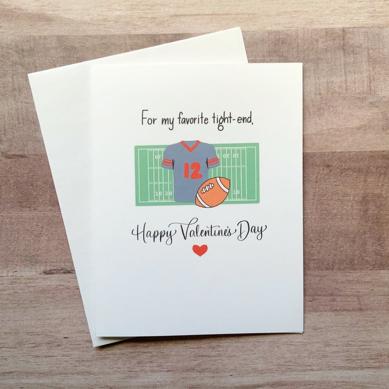 for boyfriend For My Favorite Tight end Valentines day card naughty funny for men greeting card from girlfriend, football fans