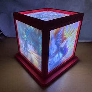 Custom 3D printed Lithophane Light lamp!