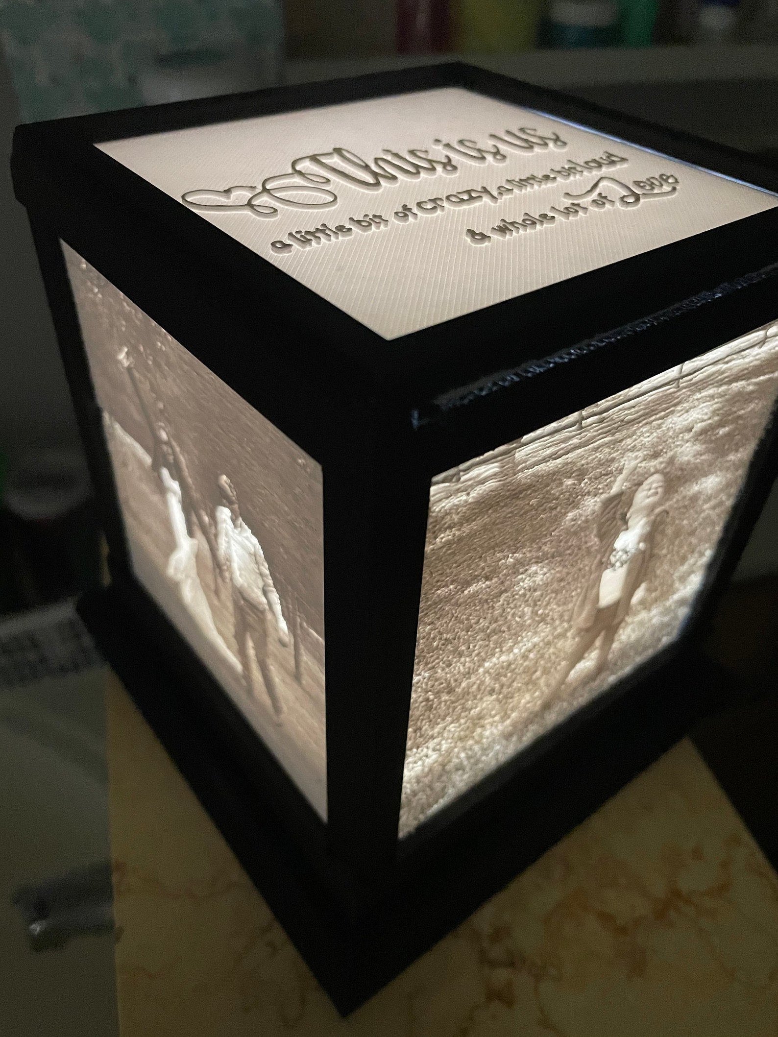 Custom 3D Printed Lithophane Light Box Etsy Canada