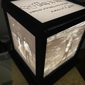 Custom 3D printed Lithophane Light Box