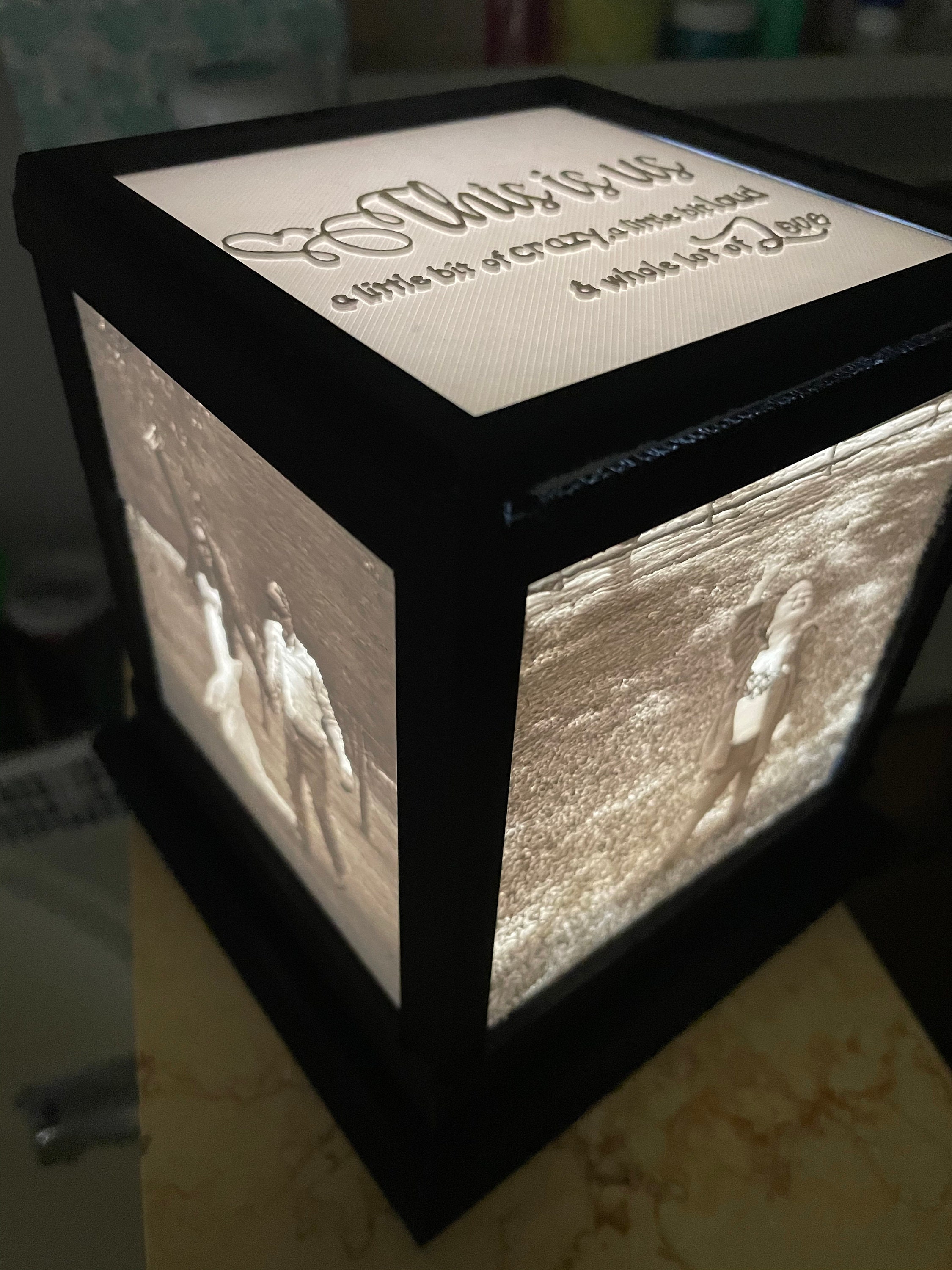 Custom 3D Printed Lithophane Light Box Etsy Canada