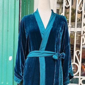 Reversible Silk Robe 