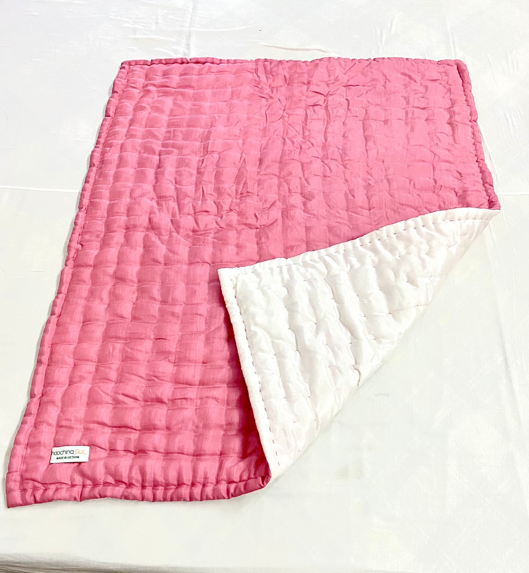 Natural Silk Baby Blanket, Soft Infant Comforter, Lightweight Newborn