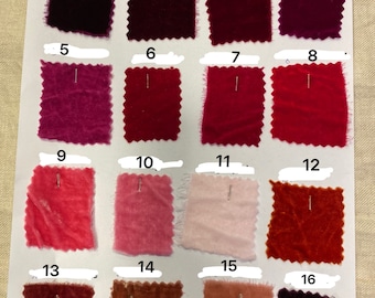 Silk and Silk Velvet Samples for Official Orders - By IndochinaSilkVietnam