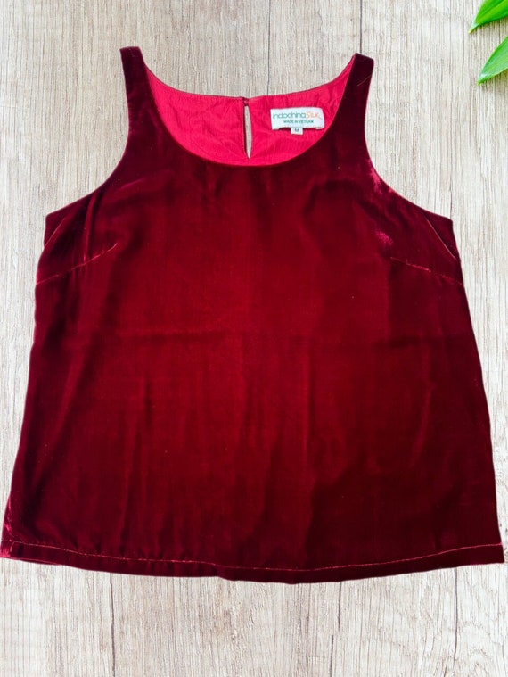 Luxury Silk Velvet Tank Top for Women, Round Neck Camisole, Soft and Lightweight Top, Sleeveless Top for Female, Custom Sizes and Colors