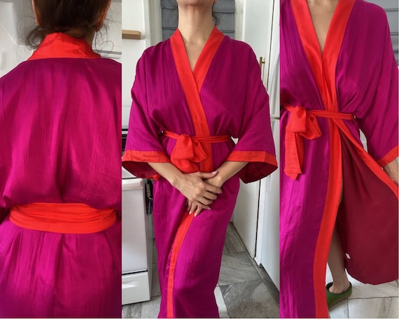 Men's Silk Robe Luxury Pure Mulberry Silk Sleepwear with Pockets