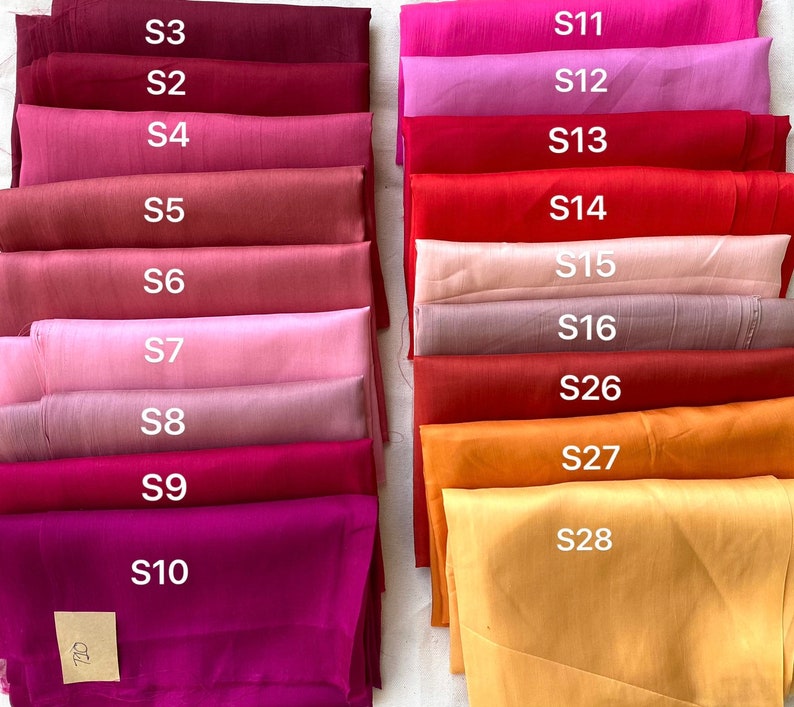 100% Silk Fabric by the Yard/Meter, 10 momme and 88 cm Wide, Wholesale/Retail, Vietnam Mulberry Silk Fabric for Lining/Clothes/Pillowcases image 5