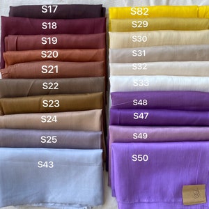 100 % Mulberry Silk Fabric by the Yard/Meter, Vietnam Natural Mulberry Silk, Pure Silk Fabric for Sleeping Wear/Clothing, Choose your colors zdjęcie 5