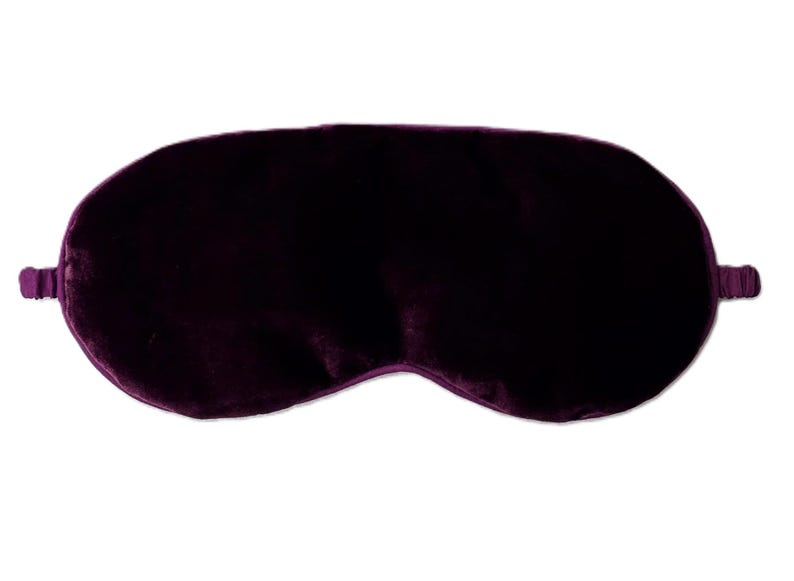 Silk Velvet Eye Cover, Silk Velvet Eye Sleeping Mask in Chosen Colors, Soft and Blackout Eye Cover for Travelling. image 5