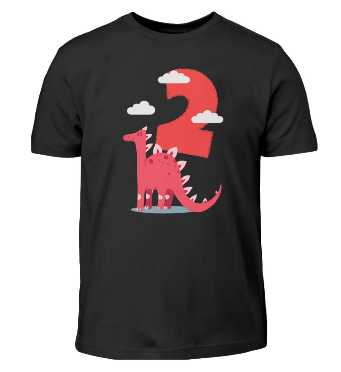Fun Bekleidung Kinder Süßer Drache Geburtstag 2 Jahre Kindergeburtstag