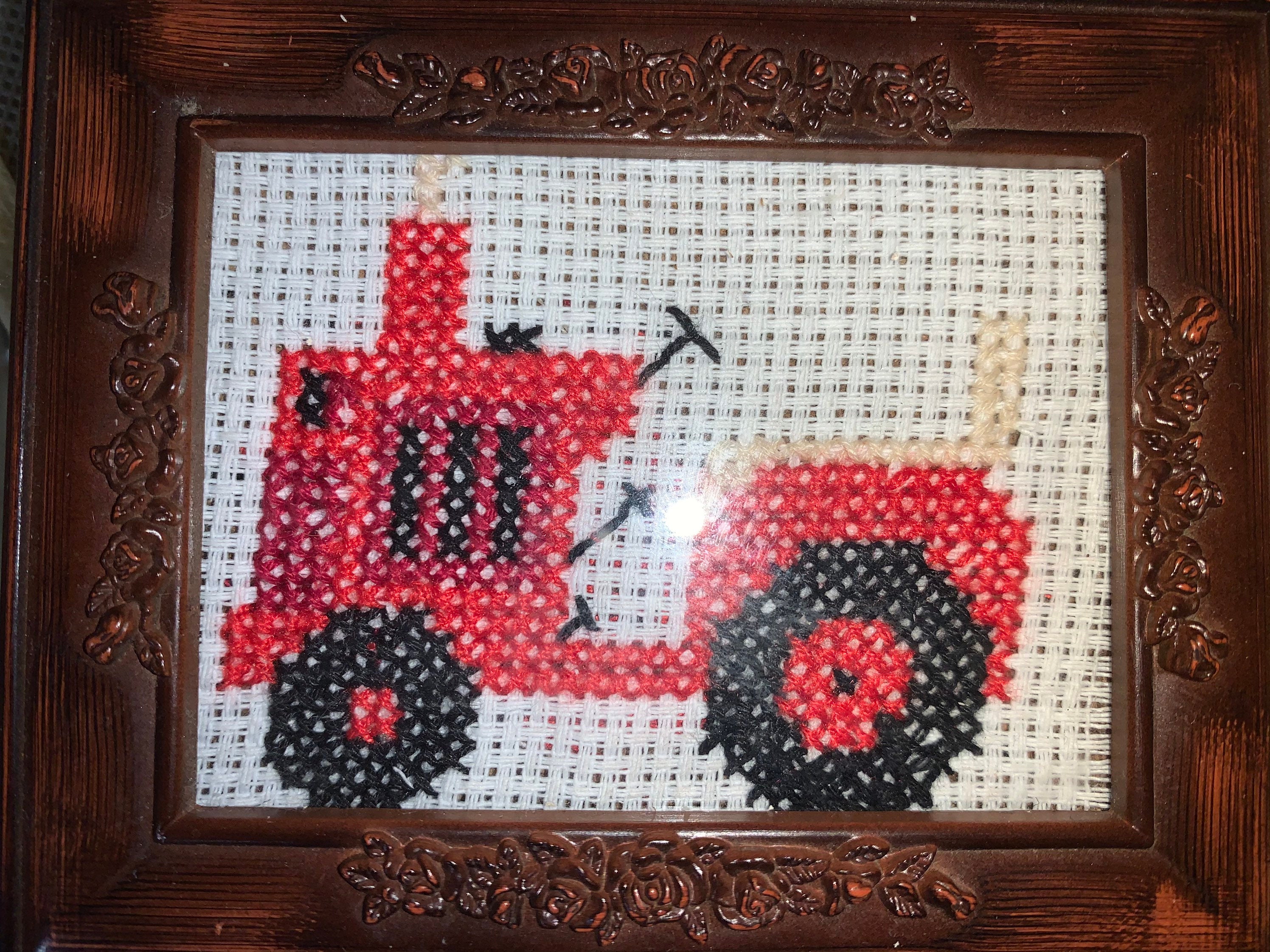 Tractor cross stitch Etsy