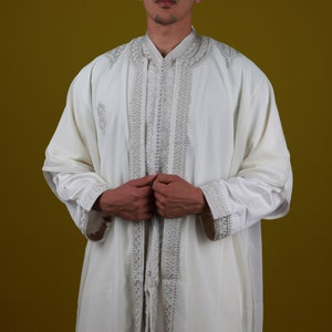 Royal Moroccan Jabadour Muslim wedding dress for men, Nikah dress 3 pieces, Kaftan men, men Caftan, Men long tunic robe, comfy Loungewear