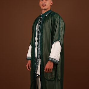 Royal Moroccan Jabadour Muslim wedding dress for men, Nikah dress 3 pieces, Kaftan men, men Caftan, Men long tunic robe, comfy Loungewear