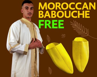 Handmade Moroccan Caftan Jabadour: 3-Piece Muslim Nikah Dress