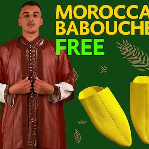 Moroccan Jabadour & FREE Babouche Royal wedding dress for men, Fancy traditional dress 3 pieces, Muslim Nikah dress Caftan Moroccan Jellaba
