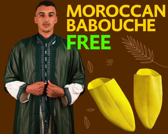Handmade Moroccan Caftan Jabadour: 3-Piece Muslim Wedding Dress